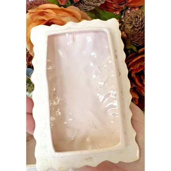 Pink Porcelain Cigarette Box And Ashtray  vintage with gold leaf - Picture 4 of 10